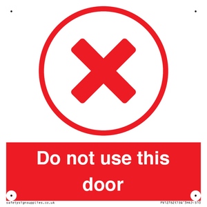 Do not use this door